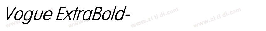 Vogue ExtraBold字体转换